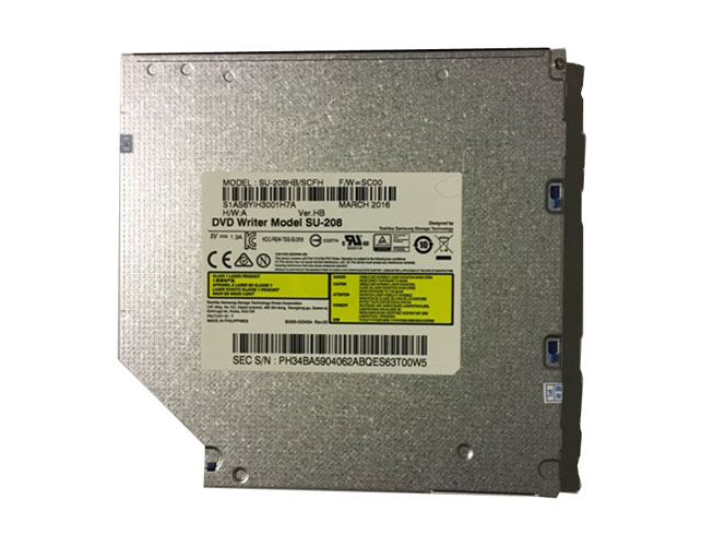 Electrónico para SU-208 For HP EliteBook 2570p 8X SATA 9.5mm CD-RW DVD RW  Multi Burner Drive