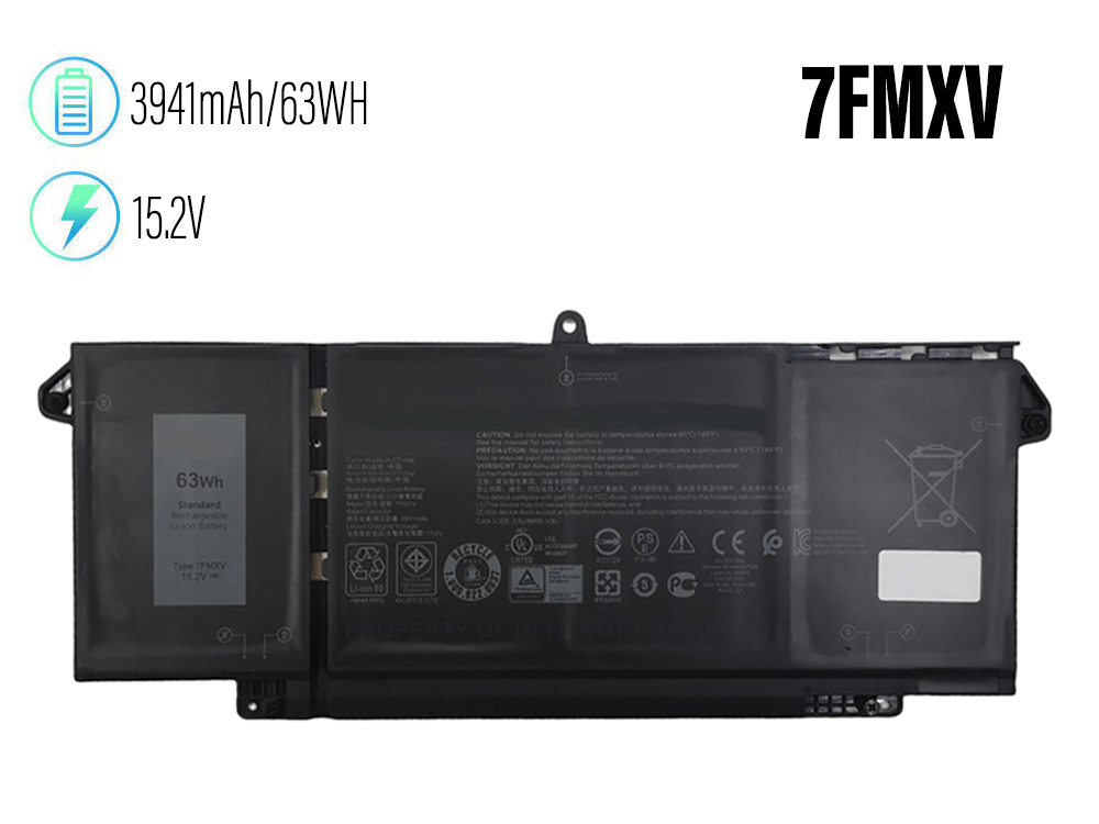 DELL 7FMXV Batería