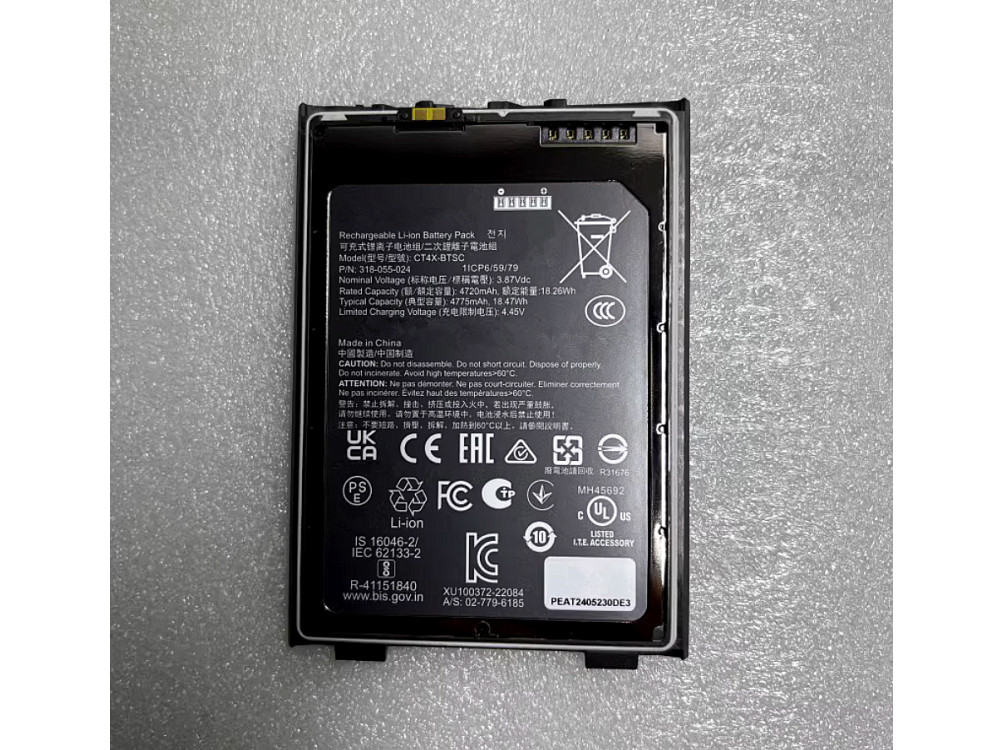 HONEYWELL CT4X-BTSC Batería