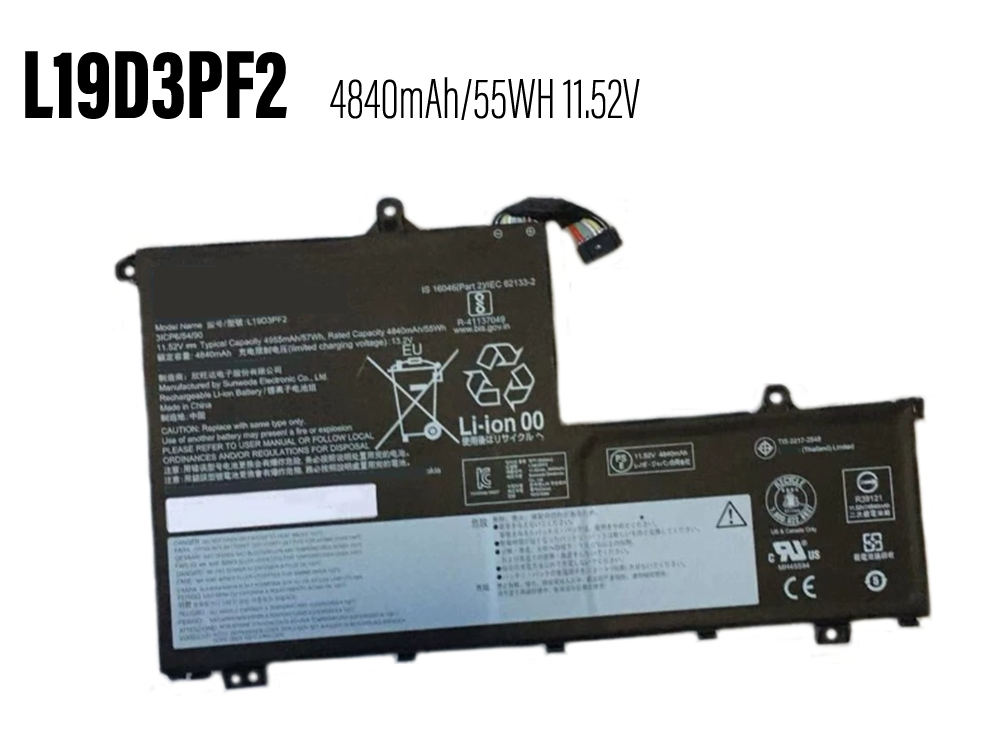 Lenovo L19D3PF2 Batería