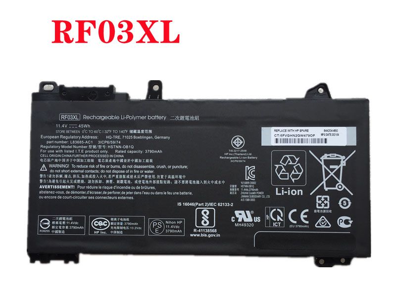 HP RF03XL Batería