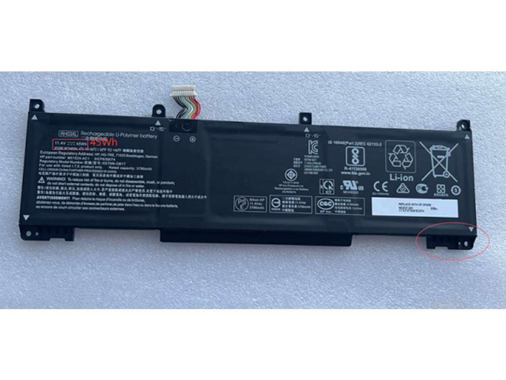 HP RH03XL Batería
